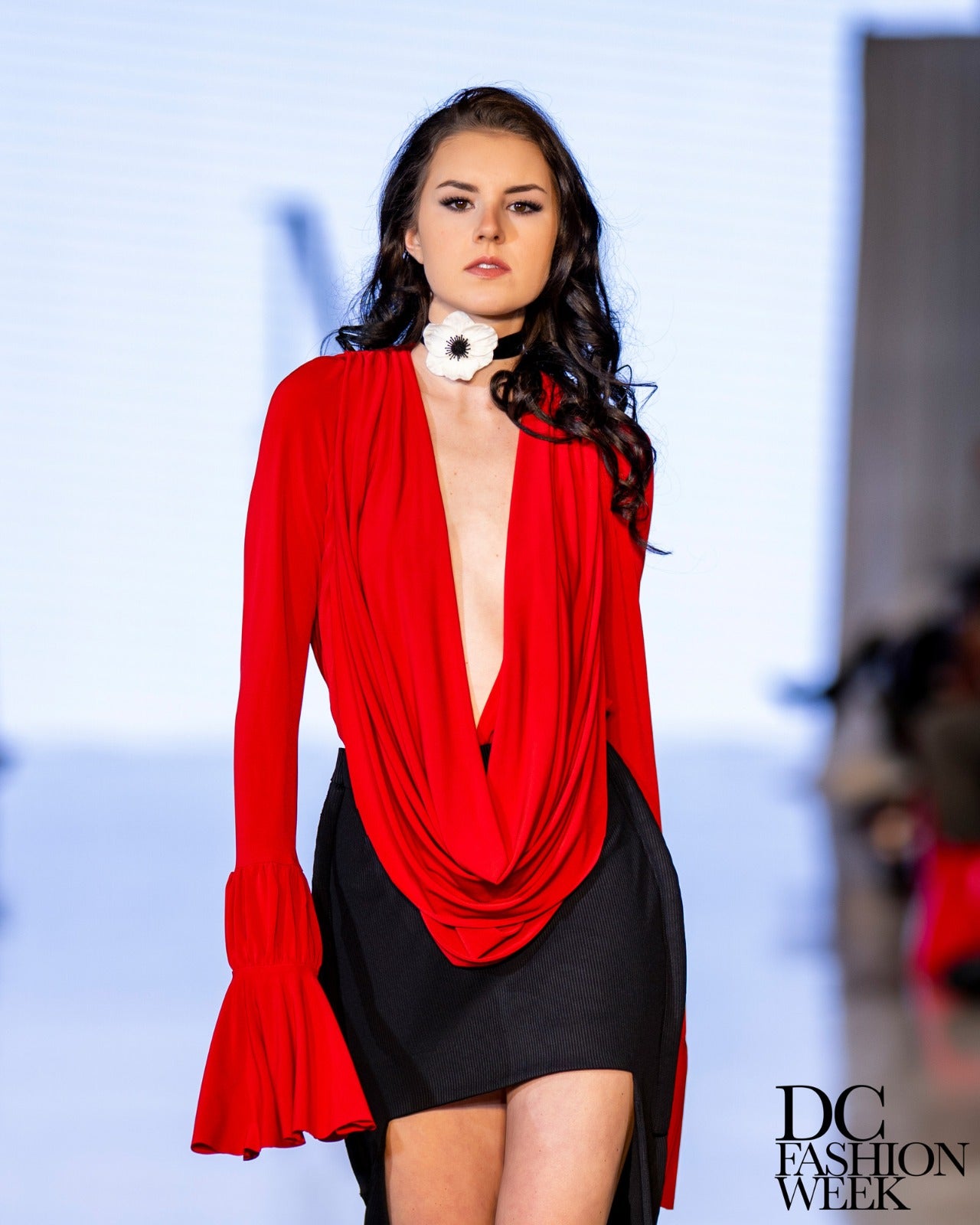 The Multi-Way Drape Blouse- Ruby Woo