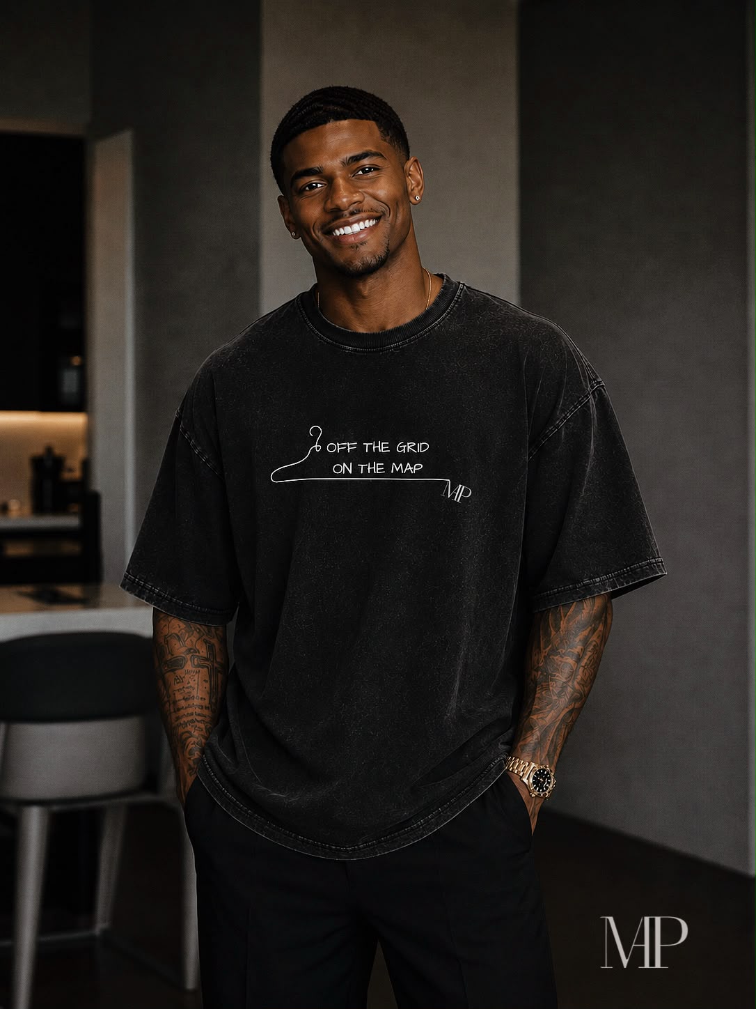 On The MAP Oversized Streetwear Trailblazer T-Shirt