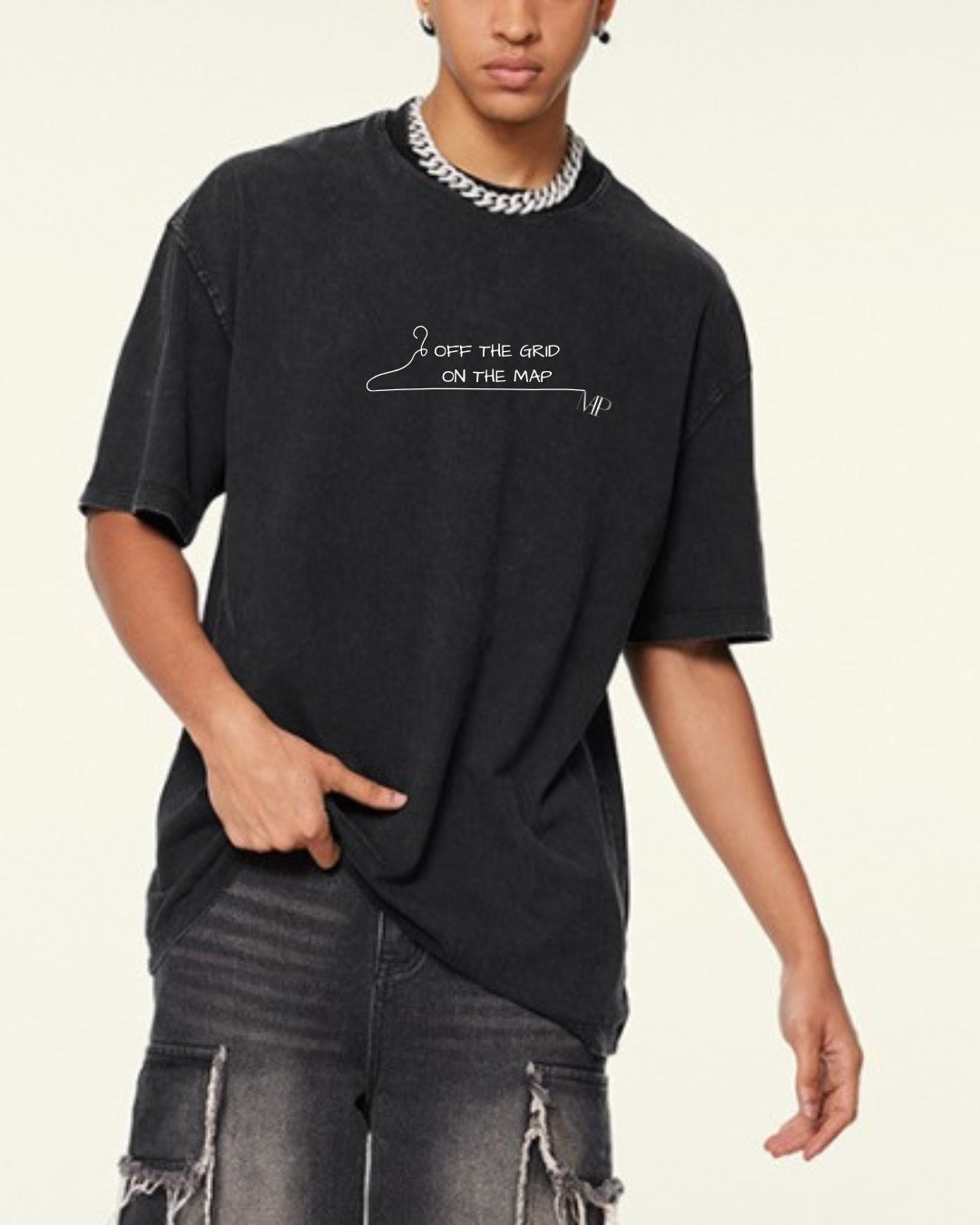On The MAP Oversized Streetwear T-Shirt